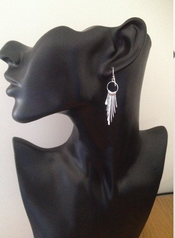 Sterling Silver Chandelier Earrings Boho Dangle Sterling Silver Chandelier Earrings Boho Dangle Uk Birthday Gift Valentines Day