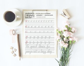 Calligraphy practice sheets, learn calligraphy, printable calligraphy practice worksheet, Printable Wisdom calligraphy Printable Wisdom font