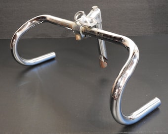 Vintage SANWA Handlebars Quill Stem & Hardware - From 1980's Women's #110 Sanwa Bike Stonefield