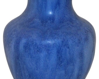 Camark Pottery Blue Stipple Vase