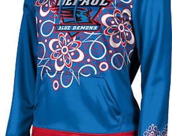 ProSphere Girls' DePaul University Foxy Pullover Hoodie (DU)