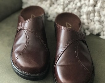 Clarks Shoes, Clarks shoes for women, Clarks Women's Shoes, Clarks Clogs, Leather Clogs Size 7, New, Never Worn