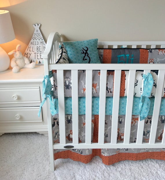 Woodland Crib Sets Crib Sets for Boys Forest Animals Crib