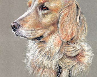 Maggie - Faithful reproduction of my Original Pastel utilizing archival quality paper & inks, 13.5"x11"