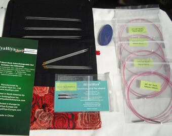 HiyaHiya Sharp Steel Interchangeable Sock Knitting Needle Set