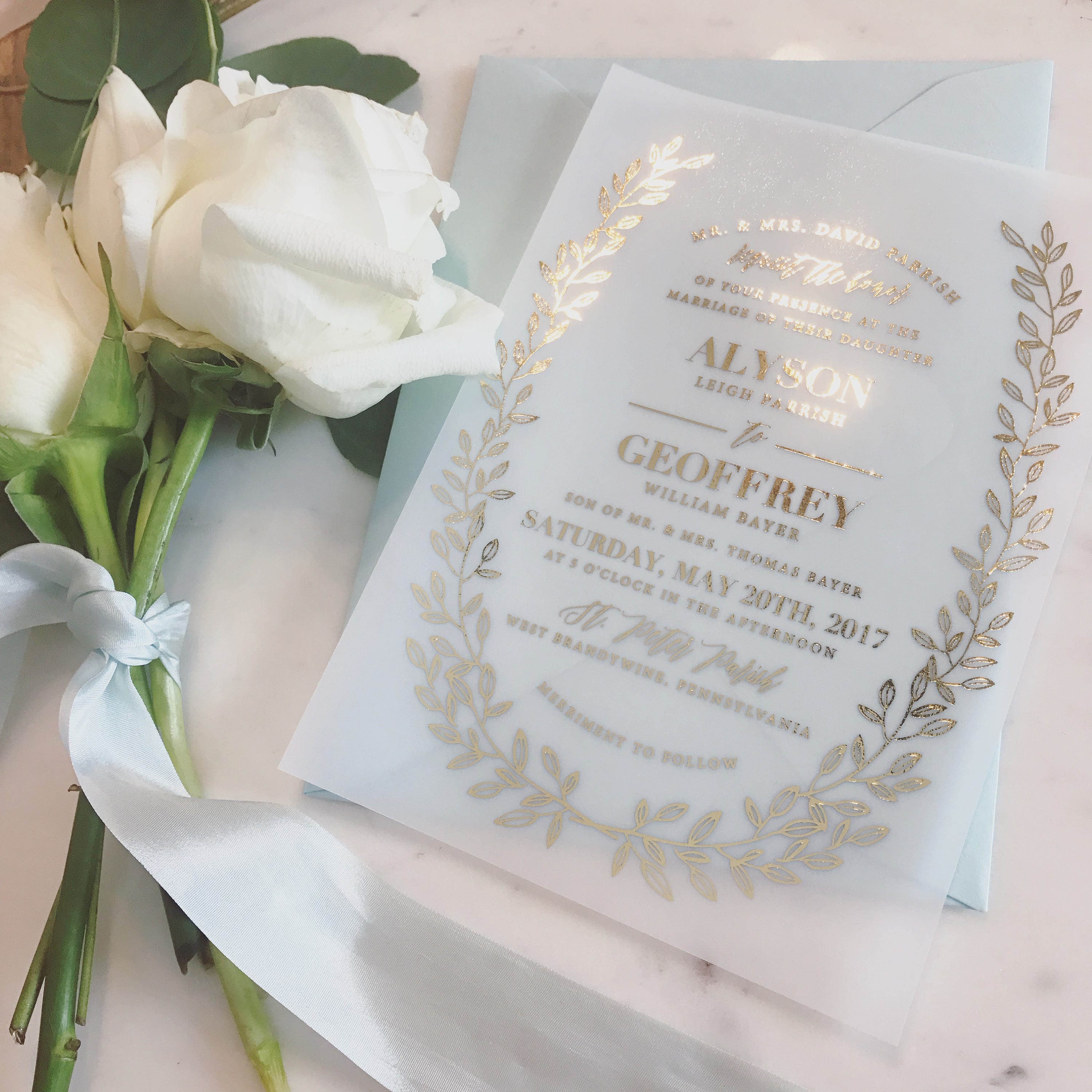 Translucent Wedding Invitations 6