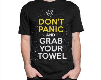Hitchhiker’s Guide to the Galaxy Art T-shirt, Men's Women's All Sizes