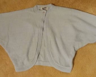 1950s 50s baby blue bolero sweater