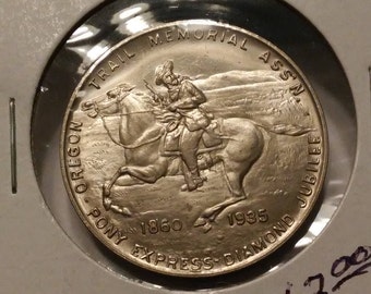 1935 Pony Express Diamond Jubilee Medal