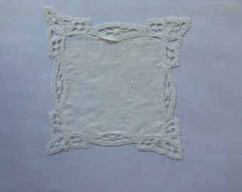 Lace and Linen Doily