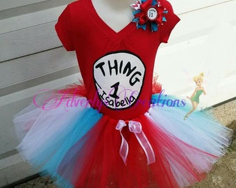 Thing 1 and 2 tutu outfit