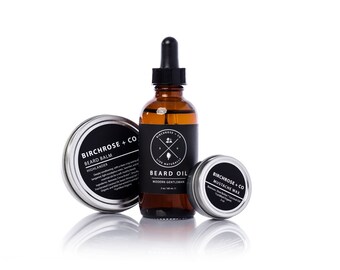 Men's Grooming Kit : High Quality Beard Balm/ Mustache Wax, and Beard Oil