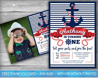 nautical birthday invitations
