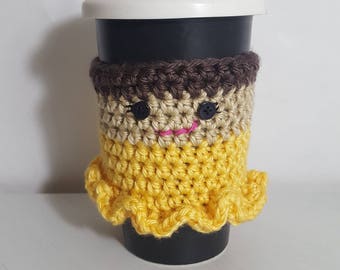 Princess Cup Cozy, Cup Cozy, Coffee Sleeve, Crochet Cup Cozy, Crochet Coffee Cozy, Mug Cozy, Mug Sleeve