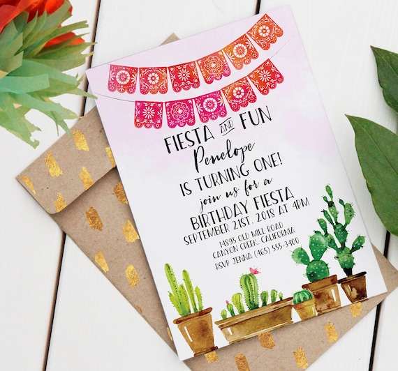 Fiesta Birthday Invitation Editable Printable Invitation Fiesta Birthday Invitation Editable Printable Invitation