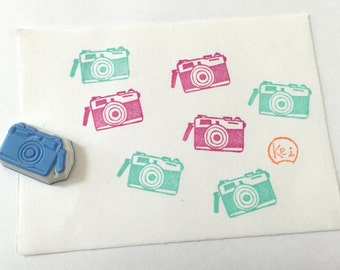 TAKE a SNAP - Hand Carved Rubber Stamps/Camera/Classic/Selfie/Photos/Schedule Stamp
