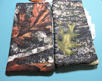 INVENTORY CLEARANCE SALE Affordable Quilted cotton Eyeglass iPhone cases, Camoflague