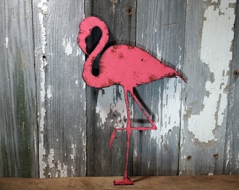 Flamingo sign flamingo decor Rustic Shabby Chic Wooden Wall Decor Home Decor Primitive Cottage Farmhouse Sign Vintage antique Wood