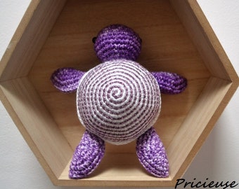 Amigurumi little blanket crocheted sea turtle