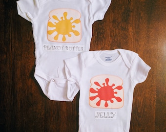 Peanut Butter & Jelly Onesies