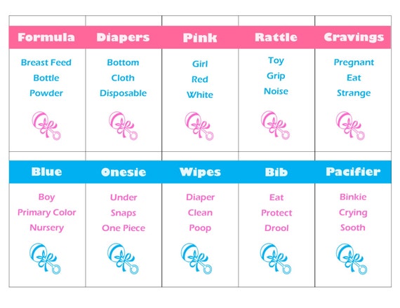 Printable Baby Shower Cards for Taboo Gender Reveal