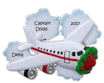 Custom Pilot Ornament, Cute Pilot Ornament, Custom Occupational Ornament