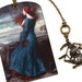 Mini Bookmark with Bronze Pendant - Waterhouse - Pre-Raphaelite Painting - Shakespeare - The Tempest - Handmade