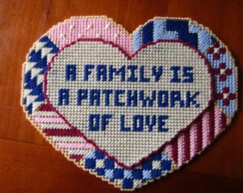 A Family is a Patchwork of Love Wall Hanging