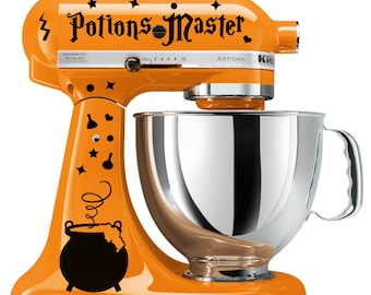 Potions Master Wizard Cauldron Decal Set Kitchenaid Stand Mixer Witches Wicca Mage Alchemy