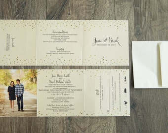 foldable wedding invitation