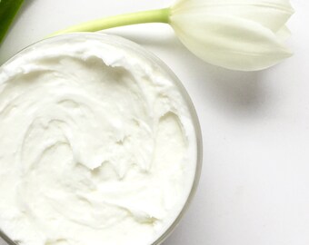 Organic Magnesium Body Butter | Vegan Body Cream for Dry + Sensitive Skin | Whipped Natural Lotion