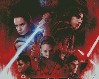 LastJedi - Star Wars, PDF cross stitch pattern