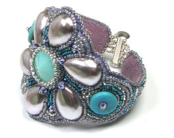 Iris Bead Embroidery Kit by Ann Benson