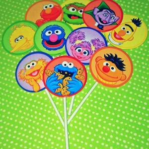 10 Sesame Street Cupcake Toppers