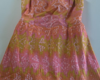 Vintage 1960s Mini Babydoll Dress Skort -