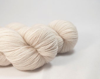 Tea for Two - Beige Hand Dyed Merino / Nylon Sock Yarn