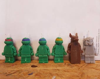 Teenage mutant ninja turtles birthday candles 3D