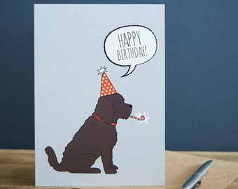 Cockapoo birthday card