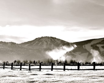 Readying the Slopes in Black and White