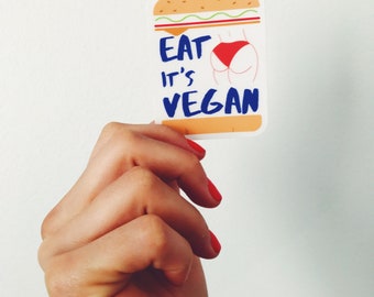 Eat Booty (Stickers, Instagram, Tumblr, Pinterest, vegan, vegetables)