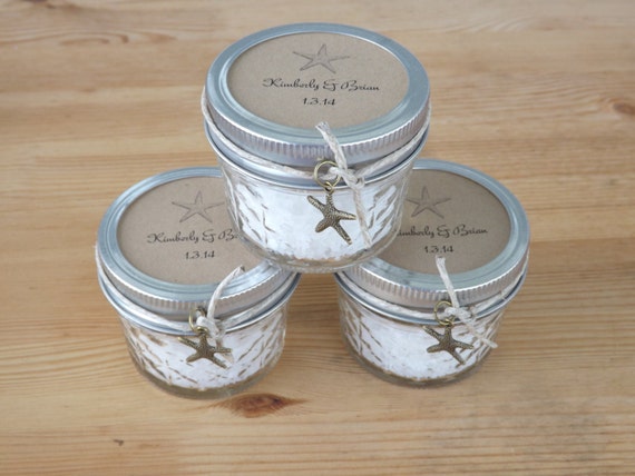 Items similar to Beach Wedding Favors Mason Jar Favors 