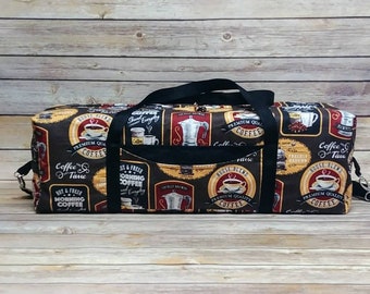 Carrying Case For Cricut Maker, Cricut Explore, Cricut Explore Air, Coffee Theme Tote, Silhouette Carrying Case, Cricut Accessories