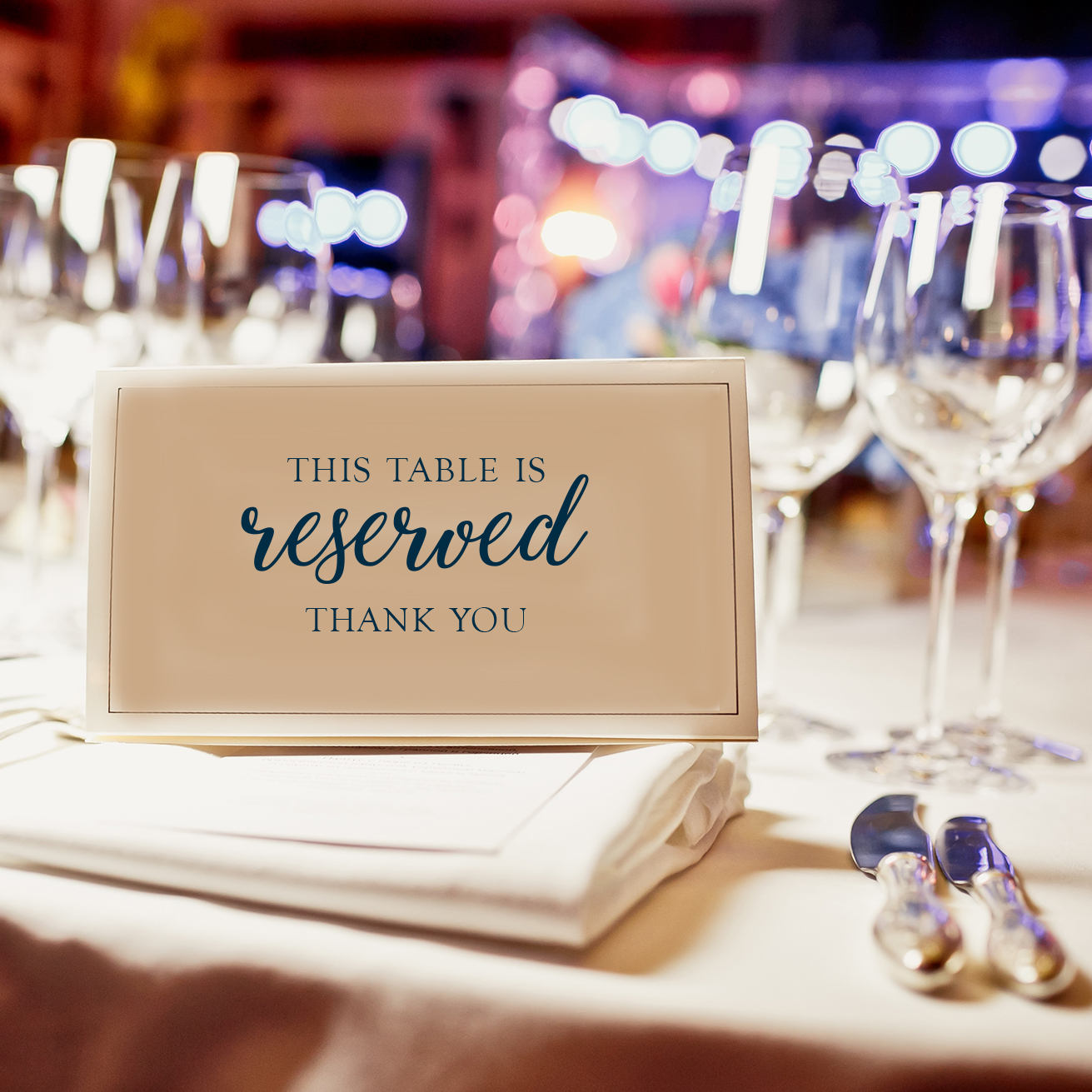 Reserved Table Sign / Reserved Sign / Wedding Table Sign