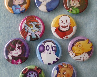 Undertale Button Set