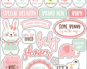 Sweet Baby Girl Enamel Words & Phrases