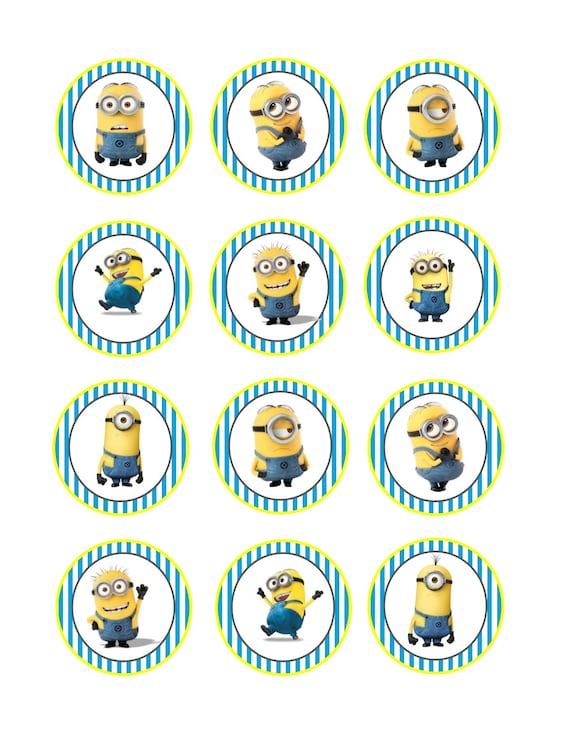 Printable Minion Cupcake Toppers Printable Templates