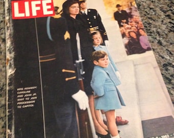 Life Magazine December 6 1963 Cover JFK funeral Jackie with