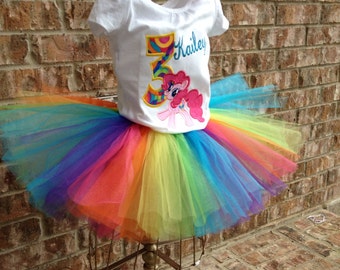 My little pony inspired Tutu set pinkie pie