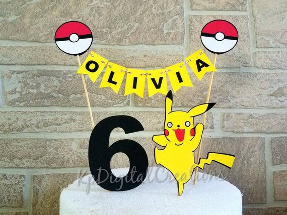 Pokemon cake topper Pokemon cake Pokemon go birthday