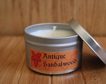 Antique Sandalwood Hand Poured 100% Soy Candle